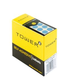 Labels - Colour Coding - Round - 10mm - Light Blue - 1 Box - C10LB