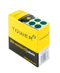 Labels - Colour Coding - Round - 13mm - Green - 1 Box - C13G