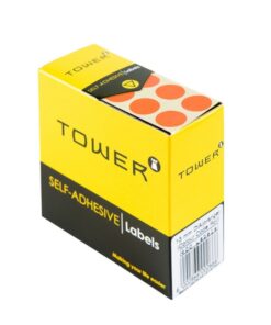 Labels - Colour Coding - Round - 13mm - Orange - 1 Box - C13O