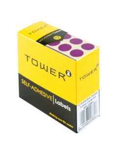 Labels - Colour Coding - Round - 13mm - Purple - 1 Box - C13PU