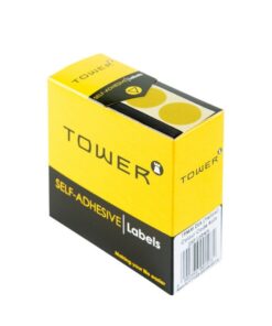 Labels - Colour Coding - Round - 19mm - Yellow - 1 Box - C19Y