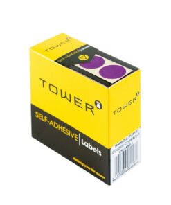 Labels - Colour Coding - Round - 19mm - Purple - 1 Box - C19PU