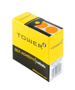 Labels - Colour Coding - Round - 19mm - Fluorescent Orange - 1 Box - C19FO