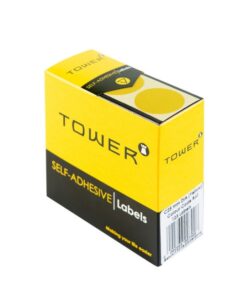 Labels - Colour Coding - Round - 25mm - Yellow - 1 Box - C25Y