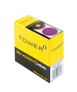 Labels - Colour Coding - Round - 25mm - Purple - 1 Box - C25PU