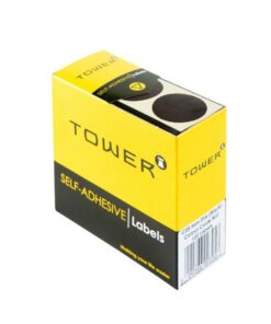 Labels - Colour Coding - Round - 25mm - Black - 1 Box - C25BL