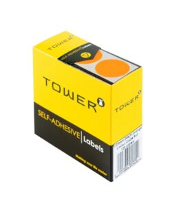 Labels - Colour Coding - Round - 25mm - Fluorescent Orange - 1 Box - C25FO
