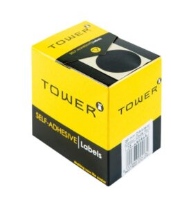 Labels - Colour Coding - Round - 32mm - Black - 1 Box - C32BL