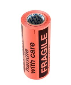 Fragile Label - 70 x 150mm - Fluorescent - 1 Roll - FF70150R