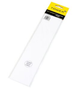 Lever Arch File Label - 70 x 315mm - White - 1 Pack - LAW12's