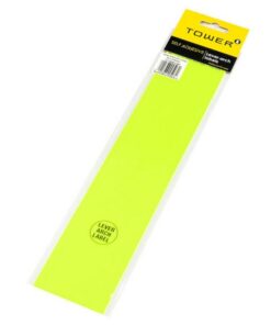 Lever Arch File Label - 70 x 315mm - Fluorescent Lime - 1 Pack - LAFL12's