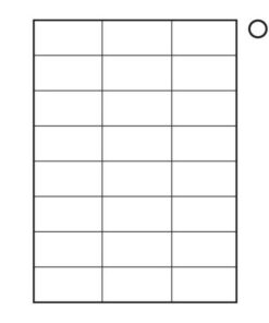 Label - Mailing - A4 Ink or Laserjet Print - 37 x 70mm - White - 1 Box - W100100's