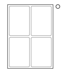 Label - Multi Purpose - A4 Ink or Laserjet Print - 98 x 139mm - White - 1 Box - W104100's