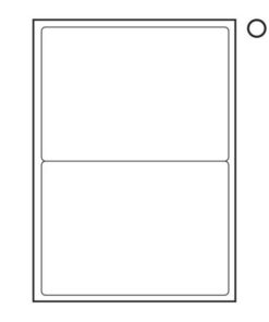 Label - Multi Purpose - A4 Ink or Laserjet Print - 199.5 x 145.5mm - White - 1 Box - W105100's