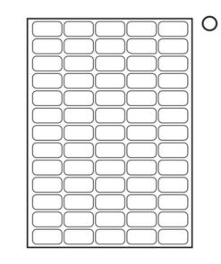 Label - Mailing - A4 Ink or Laserjet Print - 38.1 x 21.2mm - White - 1 Box - W107100's