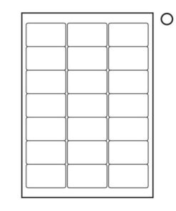 Label - Mailing - A4 Ink or Laserjet Print - 38.1 x 63.5mm - White - 1 Box - W108100's