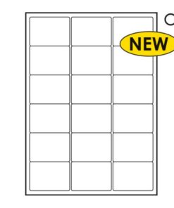 Label - Mailing - A4 Ink or Laserjet Print - 46.6 x 63.5mm - White - 1 Box - W112100's