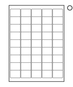 Label - Mailing - A4 Ink or Laserjet Print - 38.5 x 29.9mm - White - 1 Box - W115100's