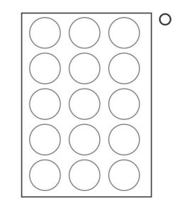 Label - Round - A4 Ink or Laserjet Print - 50mm Ø - White - 1 Box - W117100's
