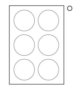 Label - Round - Ink or Laserjet Print - 80mm Ø - White - 1 Box - W118100's