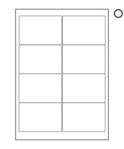 Label - Multi Purpose - A4 Ink or Laserjet Print - 93.1 x 99mm - White - 1 Box - W120100's