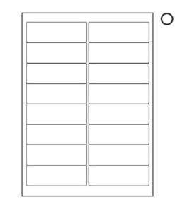 Label - Mailing - A4 Ink or Laserjet Print - 99 x 33.9mm - White - 1 Box - W121100'S