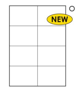 Label - Multi Purpose - A4 Ink or Laserjet Print - 105 x 74mm - White - 1 Box - W234100's