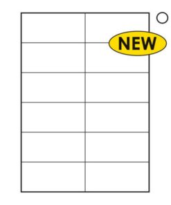 Label - Multi Purpose - A4 Ink or Laserjet Print - 105 x 49mm - White - 1 Box - W236100's