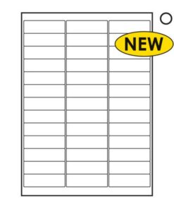 Label - Mailing - A4 Ink or Laserjet Print - 66 x 20.69mm - White - 1 Box - W239100's