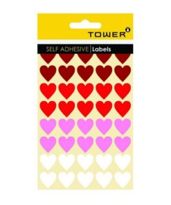 Stickers - Kids - Hearts - 19 mm Diameter - Mixed Colours - 1 Pack - HEARTSMV