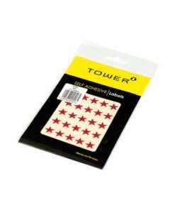 Stickers - Stars - 14 mm Diameter - Red - 1 Pack - STR