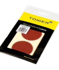 Notarial Seal - 60mm Ø - Maroon - 1 Pack - N60MA