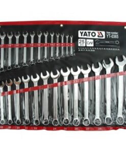 Spanner - Combination - Box and Ring - Chrome Vanadium - 25 Piece Set - 6mm to 32mm - YT-0365
