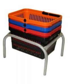 Jumbo Shopping Basket Stand - Static - Steel - JBS