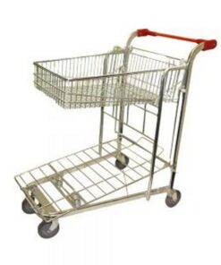 Steel Shopping Trolley - Full Basket - DIY_SMT