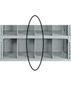 Bolted Shelving Steel Shelf Divider - Uni-Angle - Galvanised - 34.0 x 45.7 cm - BS-G-SD-340x457