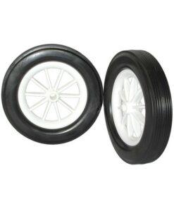 Plastic Spoked Wheels - Polypropylene - 135mm ⌀ - Pack of 2 - RATA135