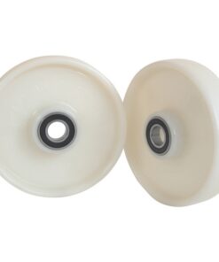 Pallet Truck Load Roller Replacement - With Bearings - Nylon - White - 200mm ⌀ - N200