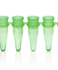 8 PCR tube strips, 0.2 ml, green without caps, pack of 125