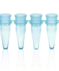 8 PCR tube strips, 0.2 ml, blue without caps, pack of 125