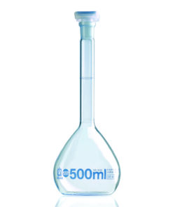 Measuring flask 250 ml, BLAUBRAND NS 14/23, class A, glass stopper