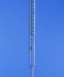 Burette tubes without stopcock, 25ml AR glass, black, grad.