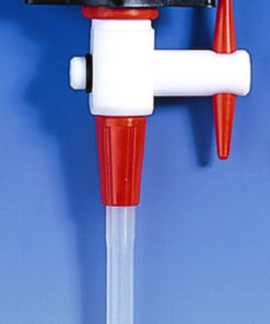 PTFE stopcock with olive and PP tip