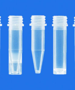 Microcentrifuge tubes 0.5 ml, PP ext. thread, w/o cap, selfstanding, grad.(pack of 1000)