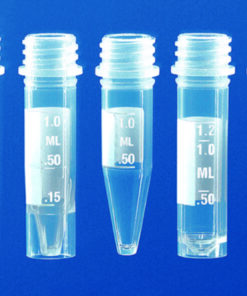 Reaction vessels 2.0 ml, PP m. A-thread, without lid, grad. with stand ring, VE=1000