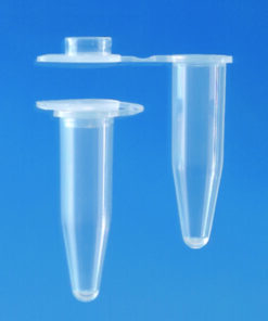 PCR tubes 0.5 ml, pink flat cap, single pack of 1000