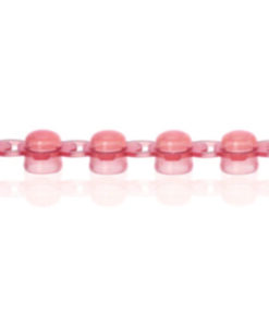 8 PCR cap strips, pink for PCR tubes, pack of 125