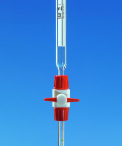 Compact burette, AR-Glas, SILBERBRAND 10 ml:0,05 ml, PTFE stopcock.