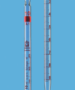 Graduated pipette 25ml:0.1 ml serologie, total delivery AR-Glas, brown graduated