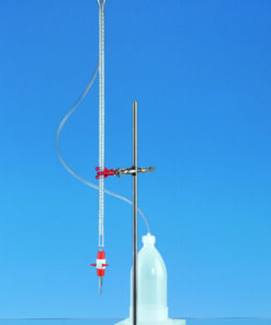 Compact titration apparatus 50 ml:0,1 ml BLAUBRAND, Schellbach stripes, cl.AS, CoC without stand and burette clamp